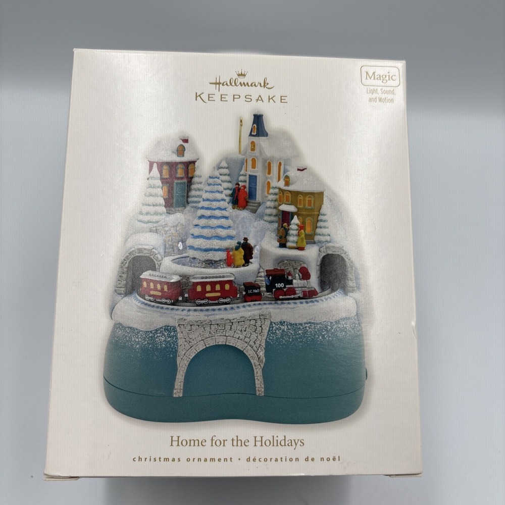 2010 Hallmark Keepsake Ornament Home For The Holidays Magic‎ Lights Sound NIB